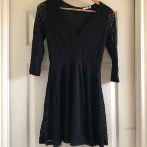 Black lace dress